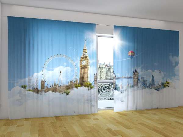 Panorama-Gardine: HIMMEL ÜBER LONDON