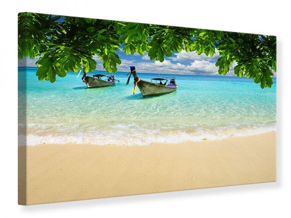 Leinwandbild: EIN BLICK AUF DAS MEER (Querformat)