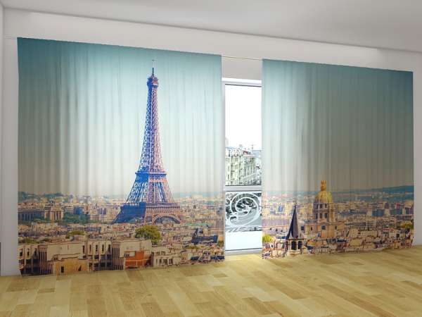 Panorama-Gardine: MORGENS IN PARIS