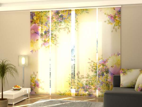 Schiebegardine (1-4 tlg.) BLUMENFELD IM SOMMER