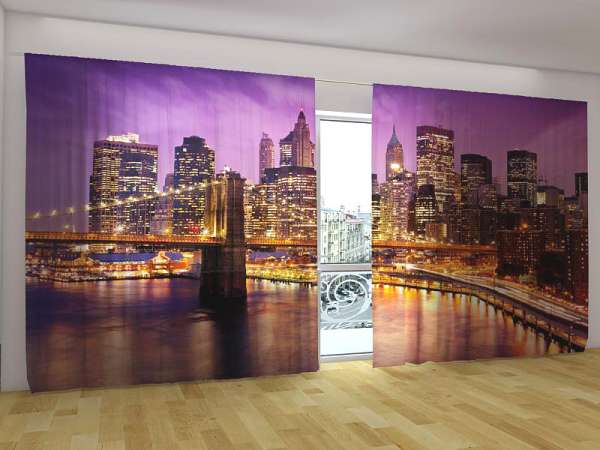 Panorama-Gardine: HIMMEL ÜBER MANHATTAN