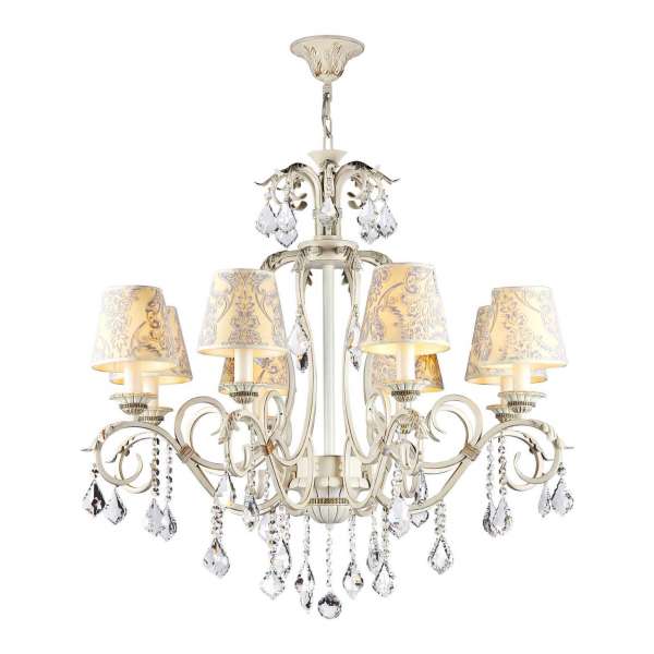 Klassischer Kronleuchter: VELVET VIII cream-gold