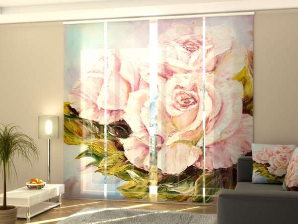Schiebegardine (1-4 tlg.) ROSEN ZÄRTLICHKEIT